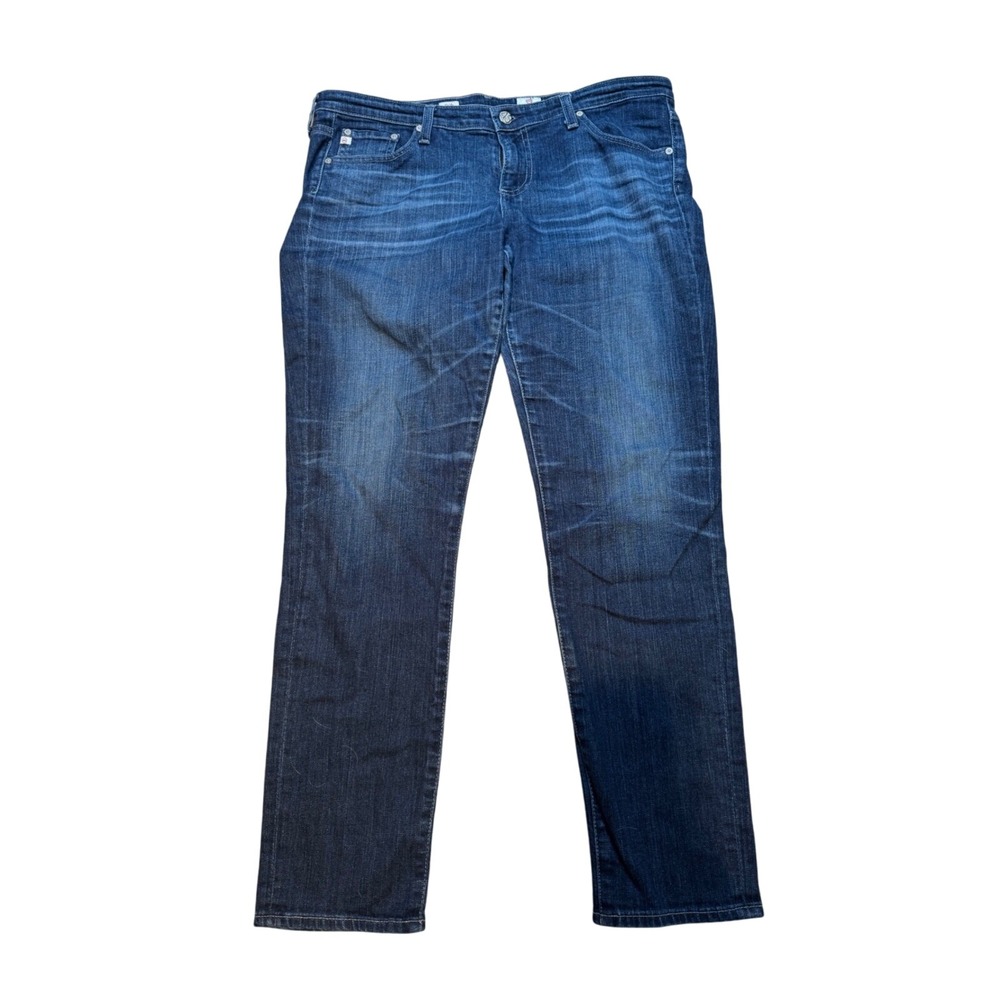 AG Adriano‎ Goldschmied Stilt Cigarette Leg Jeans Women's Blue Denim 32R
